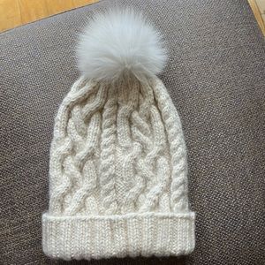 Eugenia Kim hat with fur pom